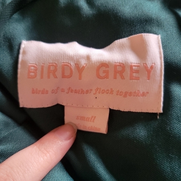 Birdy Grey High Neck Emerald Green Bridesmaids Dress Size Small - Picture 3 of 3